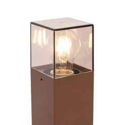 Industriële staande buitenlamp roestbruin 30 cm IP44 - Denmark