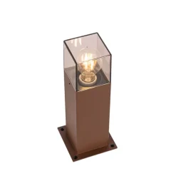 Industriële staande buitenlamp roestbruin 30 cm IP44 - Denmark