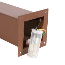 Industriële staande buitenlamp roestbruin 30 cm IP44 - Denmark