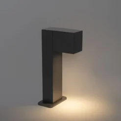 Industriële staande buitenlamp donkergrijs 30 cm IP44 - Baleno