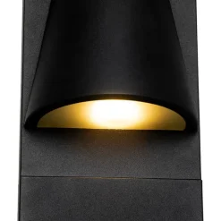 Industriële staande buitenlamp zwart IP44 - Femke