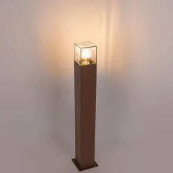 Industriële staande buitenlamp roestbruin 70 cm IP44 - Denmark