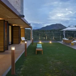 Industriële staande buitenlamp roestbruin 70 cm IP44 - Denmark