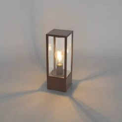 Industriële staande buitenlamp roestbruin 40 cm IP44 - Charlois