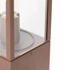 Industriële staande buitenlamp roestbruin 40 cm IP44 - Charlois