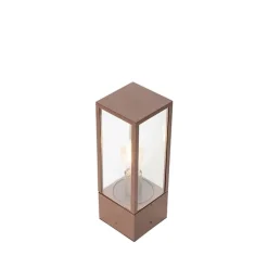 Industriële staande buitenlamp roestbruin 40 cm IP44 - Charlois