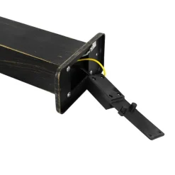 Industriële staande buitenlamp antiek goud 80 cm IP44 - Baleno