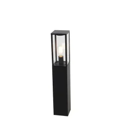 Industriële staande buitenlamp zwart 80 cm IP44 - Charlois