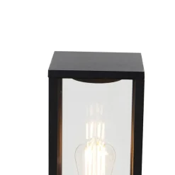 Industriële staande buitenlamp zwart 80 cm IP44 - Charlois
