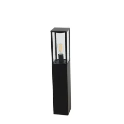 Industriële staande buitenlamp zwart 80 cm IP44 - Charlois