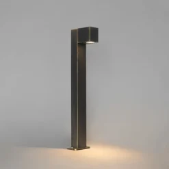 Industriële staande buitenlamp antiek goud 65 cm IP44 - Baleno