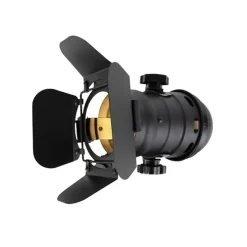 Industriële studiospot zwart draai- en kantelbaar - Movie