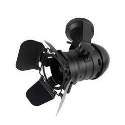 Industriële studiospot zwart draai- en kantelbaar - Movie