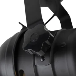 Industriële studiospot zwart draai- en kantelbaar - Movie