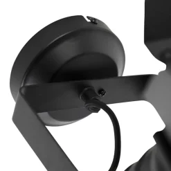 Industriële studiospot zwart draai- en kantelbaar - Movie