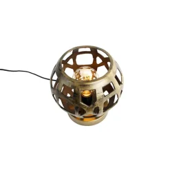 Industriële tafellamp antiek goud - Bobby