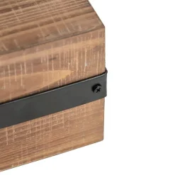 Industriële tafellamp hout - Reena