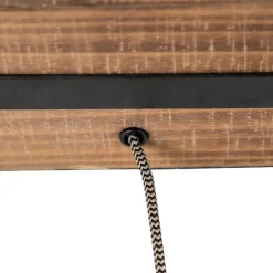 Industriële tafellamp hout - Reena