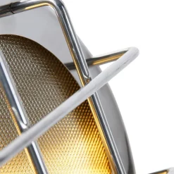 Industriële tafellamp staal met hout draai- en kantelbaar - Shiny