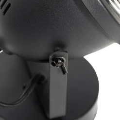 Industriële tafellamp zwart 18 cm - Emado