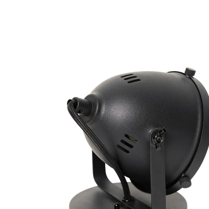 Industriële tafellamp zwart 18 cm - Emado