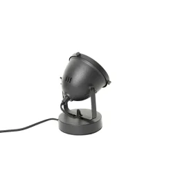 Industriële tafellamp zwart 18 cm - Emado