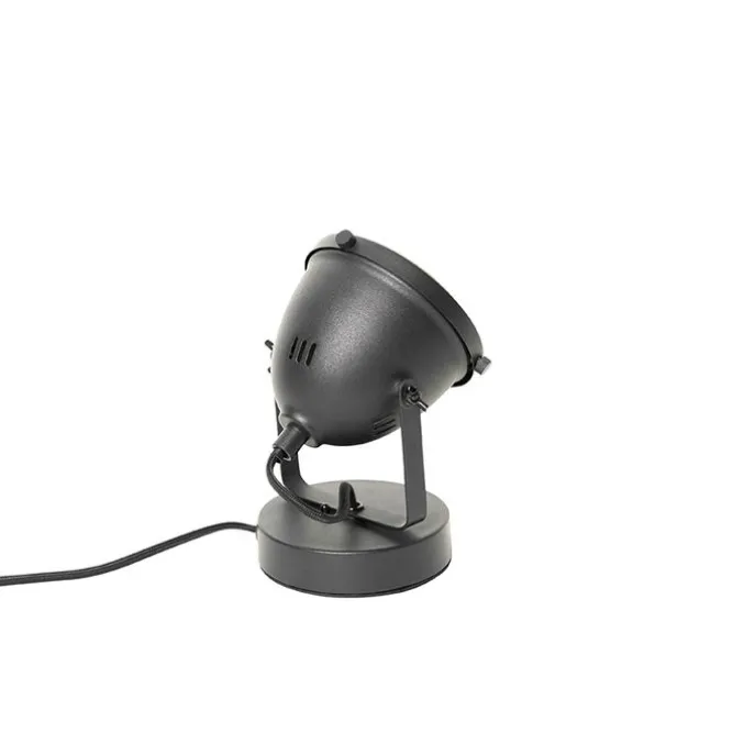 Industriële tafellamp zwart 18 cm - Emado