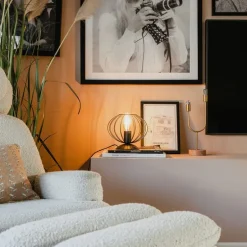 Industriële tafellamp zwart - Margarita