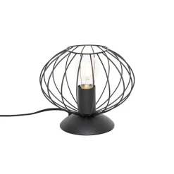 Industriële tafellamp zwart - Margarita