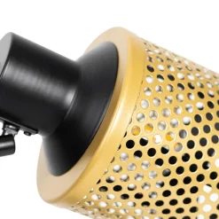 Industriële tafellamp zwart met goud - Kayden