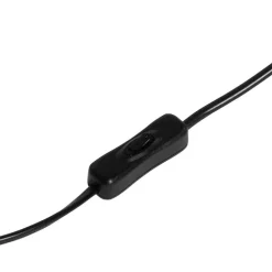 Industriële tafellamp zwart met hout - Cage Rack