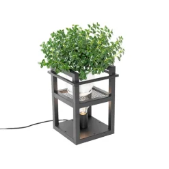 Industriële tafellamp zwart - Cage Rack