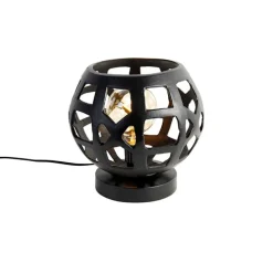 Industriële tafellamp zwart - Bobby