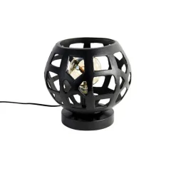 Industriële tafellamp zwart - Bobby