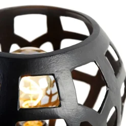 Industriële tafellamp zwart - Bobby