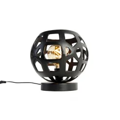 Industriële tafellamp zwart - Bobby