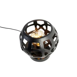 Industriële tafellamp zwart - Bobby