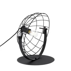 Industriële tafellamp zwart verstelbaar - Hanze