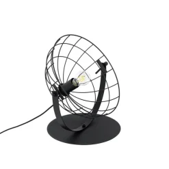 Industriële tafellamp zwart verstelbaar - Hanze