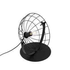 Industriële tafellamp zwart verstelbaar - Hanze