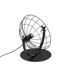 Industriële tafellamp zwart verstelbaar - Hanze