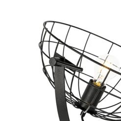 Industriële tripod vloerlamp zwart 35 cm verstelbaar - Hanze