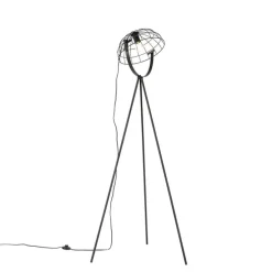 Industriële tripod vloerlamp zwart 35 cm verstelbaar - Hanze