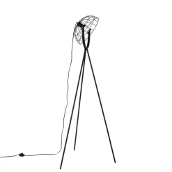 Industriële tripod vloerlamp zwart 35 cm verstelbaar - Hanze