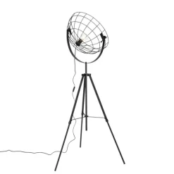 Industriële tripod vloerlamp zwart 50 cm verstelbaar - Hanze