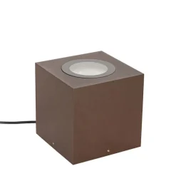 Industriële tuinspot roestbruin vierkant IP65 AR111 - Lennard