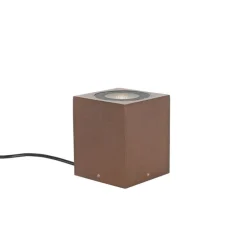 Industriële tuinspot roestbruin vierkant IP65 - Lennard