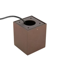 Industriële tuinspot roestbruin vierkant IP65 - Lennard