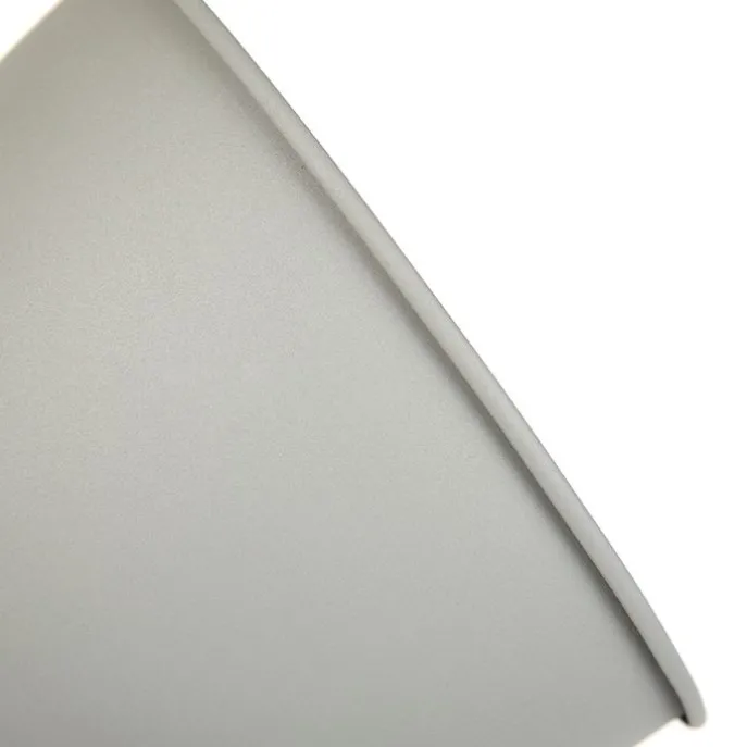 Industriële vloerlamp op houten tripod met grijze kap - Laos