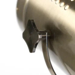 Industriële vloerlamp tripod hout met studiospot - Braha